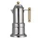 thumbnail image 1 of BRI Cafetera exprés para estufa Moka Pot de acero inoxidable con válvula de seguridad 200 Ml, 1 of 10