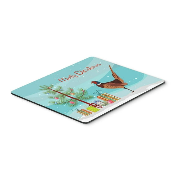 Carolines Treasures BB9297MP Ring-necked Common Pheasant Christmas Mouse Pad Hot Pad or Trivet Teal Large multicolor