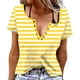 thumbnail image 1 of Camisas de Manga Corta para las Mujeres Casual Impresión No Estructurada Botón Arriba Blusa Cuello Tripulado Top de Verano, Tops de Manga Corta de las Mujeres Casual, 1 of 6