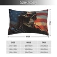 thumbnail image 2 of Sikiie Cyberpunk Skull American Flag Pillow Covers, Throw Pillow Case Cushion Covers,Cushion for Bedroom,Couch,Home-16"x24", 2 of 6