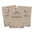 thumbnail image 1 of Inkdotpot 30Jungle Animals Baby Shower Rustic Invitation Cards Its a Boy Its a Girl Fill In Blank Invites, 1 of 6