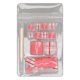 thumbnail image 2 of 24 Uds uñas postizas para dedos de los pies con pegamento adhesivo cuadrado uñas postizas pegamento de cobertura completa en uñas postizas CM05, 2 of 8