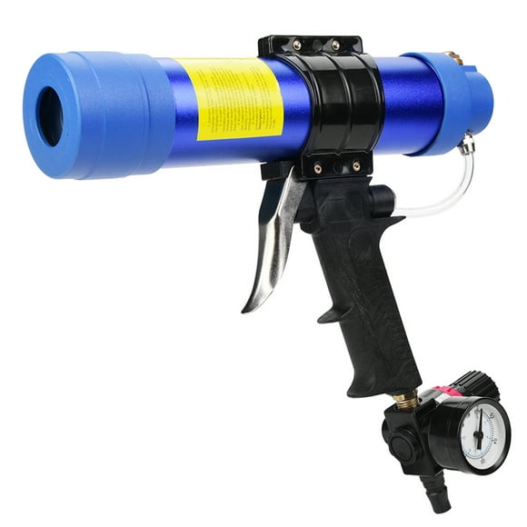 Adjustable Pneumatic Glass Glue Sealant Caulk Cartridge Air 310ML Extended Nozzle, Fast Exhaust, No Glue Overflow, Widely in Photovoltaic, Solar Modules, Bathtubs