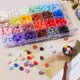 thumbnail image 5 of 600 cuentas de cera con forma de pata de gato, 24 colores, a granel, 5 of 5