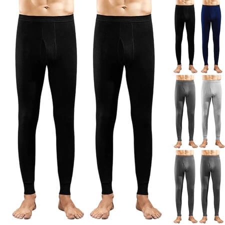 BiZtdJrK 2PCS Casual Legging for Men High Waisted Base Layer Leggings Solid Warm Winter Spring Tight Pants Dark Gray XXXL