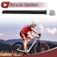 thumbnail image 2 of Juego de 20 Radios de Bicicleta 13G 289mm Radios de Rueda de Bicicleta Acero Inoxidable 304 Negro, 2 of 7