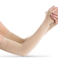 thumbnail image 1 of Mangas de brazo de protección solar UV para hombres Mujeres Protector de enfriamiento Transpirable Irfora  Beige/Con Agujero, 1 of 7