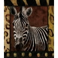 thumbnail image 2 of Grey, Jace 26x29 Black Ornate Wood Framed with Double Matting Museum Art Print Titled - Zebra Dordered, 2 of 4