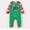 Christmas Green, variant on Disney Winnie the Pooh Baby Romper Girl Boy Long Sleeve Stripe Jumpsuit Unisex Coverall Size Infant
