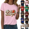 thumbnail image 4 of idosla Christmas Shirts Women Christmas Tree T Shirt: Merry Christmas Vacation Tees Xmas Tops (Red, M), 4 of 8