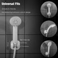 TRAHOOHandle held Shower Head Holder 5 Positions Adjustable Slide