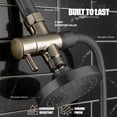 thumbnail image 4 of Brass Shower Arm Diverter for Fixed Shower Head with 2-Way Diverter, Brushed Nickel Plated Finish, 4 of 4