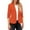 Orange, variant on Fall Blazers for Womens Trendy Solid Casual 3/4 Sleeve Lapel Open Front Lightweight Slim Fit Suit Jacket with Pockets Orange XL