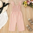 thumbnail image 2 of Utlike Girls Jumpsuit Toddler Sleeveless Lattice Prints Tops Bottoms Jumpsuit Romper Versatile Playsuits Size 2 Years-3 Years, 2 of 7