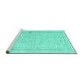 thumbnail image 2 of Ahgly Company Machine Washable Indoor Rectangle Persian Turquoise Blue Traditional Area Rugs, 8' x 12', 2 of 4