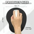 thumbnail image 2 of Uxcell Ergonomic Mouse Pad, Gel Mouse Pad with Wrist Rest Support Memory Foam Computers Mat with Non-Slip Base Black, 2 of 7