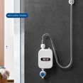 Hinzonek 3500W 110V Electric Tankless Instant Water Heater with Shower Head Set for Kitchen Bathroom