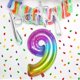 thumbnail image 3 of Birthday Number Balloon 40inch Large Number Balloons, Rainbow Number 9 Balloon For Birthday Decorations (number 9 ), 3 of 5