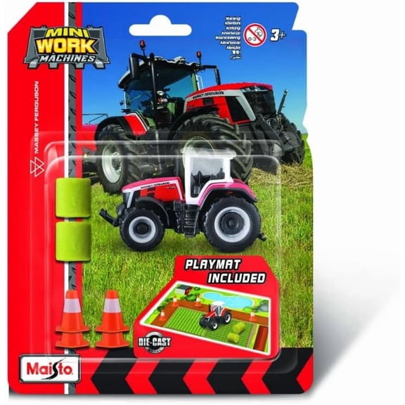 Maisto Mini Work Machines Play Mat Set Assorted Diecast Vehicles