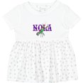 thumbnail image 3 of Inktastic Nola Mardi Gras Crayfish in Purple Girls Baby Dress, 3 of 5