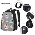 thumbnail image 3 of Disketp Cute Geese Mochila Estampada de Gran Capacidad con Lonchera y Estuche, Set de 3 Piezas para Estudiantes, 3 of 7