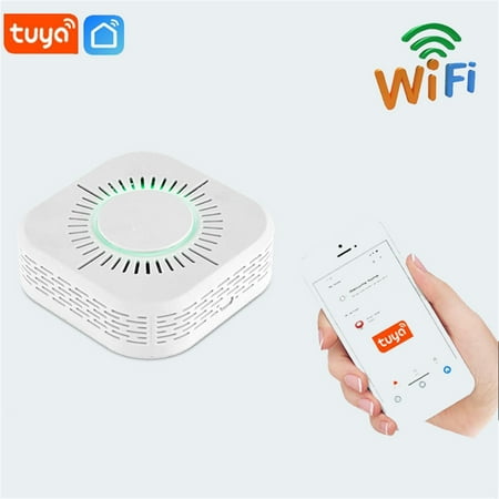 

WiFi Smoke Fire Sensor Tuya Smart Life App Firefighters Alarm Security