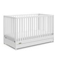thumbnail image 3 of Graco Teddi 5-in-1 Convertible Baby Crib with Drawer, White, 3 of 16