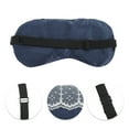 thumbnail image 2 of Unique Bargains 1 Pc Durable Lace Eye Mask for Home Navy Blue Faux Silk, 2 of 3