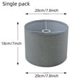 thumbnail image 3 of AMERTEER 1Pcs Linen Fabric Desk Lamp Shade - Detachable  Soft Lighting  7.8” x 7.8” x 7” Size  KD Design  Floor Lamp Shell Cover  Easy Assembly  Versatile Lighting Fixture Accessory, 3 of 6
