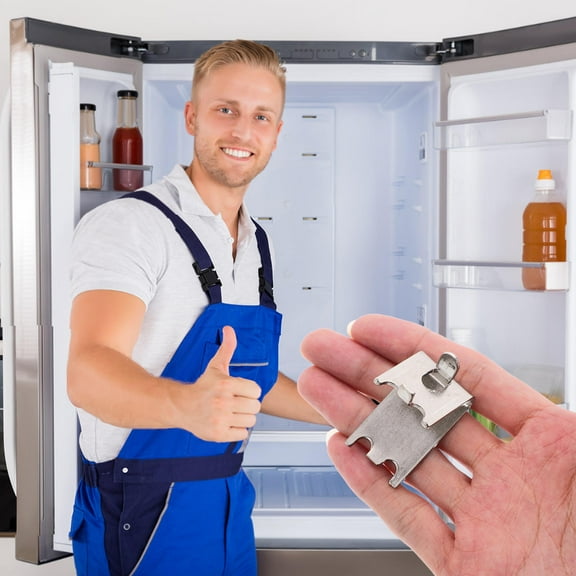 DECORNIJIA Clip For Fridge Freezer Shelf Clips Stainless Steel 8Pcs