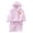 Purple, variant on Toddler Bath Robe Unisex Baby Hooded Bathrobe Kids Flannel Pajamas Dressing Gown for Boys Girls Pink Size,7-9 Years