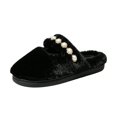 thumbnail image 2 of Willtoo Womens Fall Winter Shoes Fluffy Round Toe Slip on Casual Slippers Fuzzy Memory Foam Closed Toe Soft House Shoes Warm Soft Indoor Outdoor Footwear, 2 of 5
