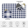 thumbnail image 3 of Navy Blue White Plaid Door Mat Indoor Outdoor, Farmhouse Checkered Buffalo Non Slip Welcome Mat with Rubber Backing, Absorbent Fabric Front Door Mats Entryway Rug for Home Patio Entrance 18"x30", 3 of 8