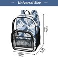 thumbnail image 4 of Ttyddzy Clear Backpack Heavy Duty PVC Transparent Backpack for College Workplace, Blue Peaks, 4 of 8
