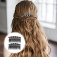 thumbnail image 4 of Miangastore 2pcs Plastic Hair Clip Combs Rhinestone Hair Side Combs Non-slip Bangs Clip (Random Style), 4 of 7