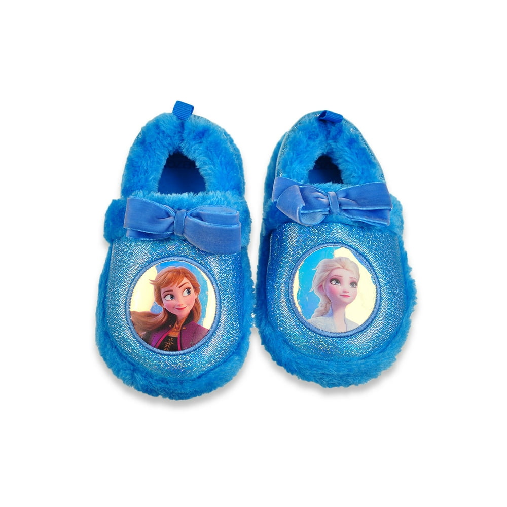 Disney - Disney Frozen Girls' Vignettes Plush Slippers (Sizes 5 - 12 ...