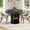 Black, variant on 47 Inch Round Dining Table Seats 4-6 People, Wooden Kitchen Table with Built-In Storage and Wine Cabinet, Multipurpose Home Furniture for Dining Room and Living Room (Table Only)