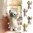 thumbnail image 6 of XEOVHV Big Taba Squishy Cat, Fluffy Sticky Soft Realistic Fufu Cat,Stress Relieving Cute Large Cat Toys for Family or Friend(Crown Pink Cat), 6 of 8