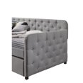 thumbnail image 5 of Home Design Uma Twin-size Upholstered Tufted Daybed with Twin Trundle Beige, 5 of 5