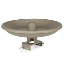 Farm Innovators 150 Watt Plastic Heated Birdbath w/ Deck Mount, Tan