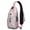 Pink Christmas Santa-1, variant on Sling Backpack,Green Christmas Tree Pattern Crossbody Bag with Water Bottle Holder,Waterproof Sling Bag for Men/Women with Chest Phone Holder for Hiking,Travel