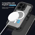 thumbnail image 5 of Y4O For iPhone 14 Pro Max Magnetic Case Aluminum Alloy + Silicone n5e + PC Clear Phone Cover - Silve, 5 of 5