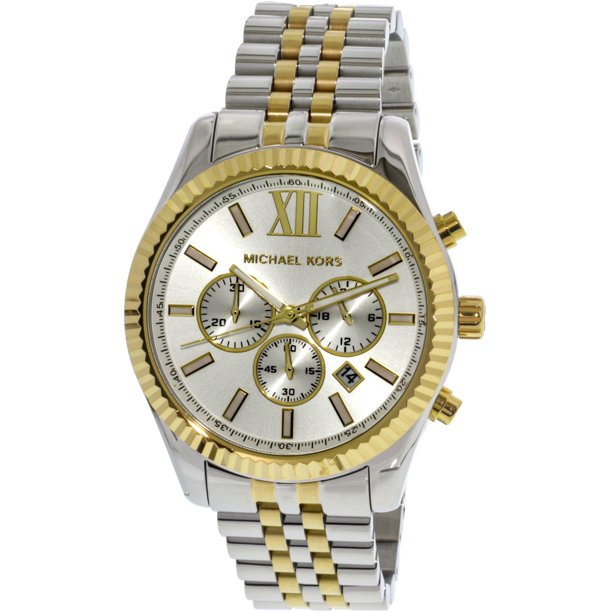 Dødelig falskhed Derfor Michael Kors Men's Lexington Two Tone Stainless Steel Watch MK8344 -  Walmart.com