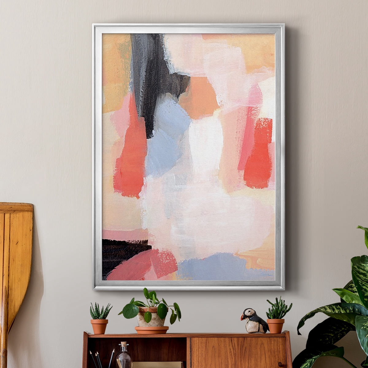 Aerial Scarlet II Premium Framed Print, in Gold, Black, or Silver - Ready to Hang