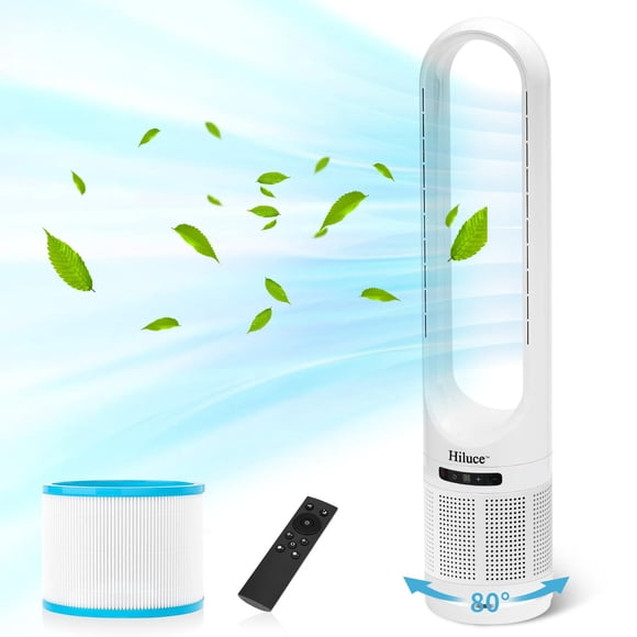 Ventilador tipo torre Hiluce Bladeless 32 pulgadas Blanco