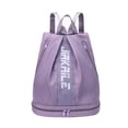 thumbnail image 2 of Soumake Backpack Gym Bag with Shoes Compartment Adjustable Shoulder Strap Zipper Closure Large Capacity Duffel Bag Portable Women Girl Outdoor Sports Travel Bag Sports Accessories, 2 of 8