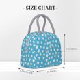 thumbnail image 2 of Lafuoo Healthy And Ill White Teeth Pattern Large Portable Insulated Lunch Bag, Waterproof Zipper Insulated Lunch Bag for Men and Women-One Size, 2 of 7