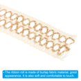 thumbnail image 4 of Unique Bargains 1.6' Wide 2.2 Yards Burlap Fabric Ribbon Natural Wrapping Jute Crafts Roll Wire for Home Event Wedding Gift, 4 of 6