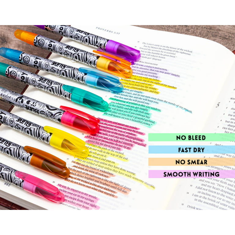 Mr. Pen- Gel Highlighters, Bible Highlighter, Pack of 8, Yellow  Highlighters, Dry Highlighter