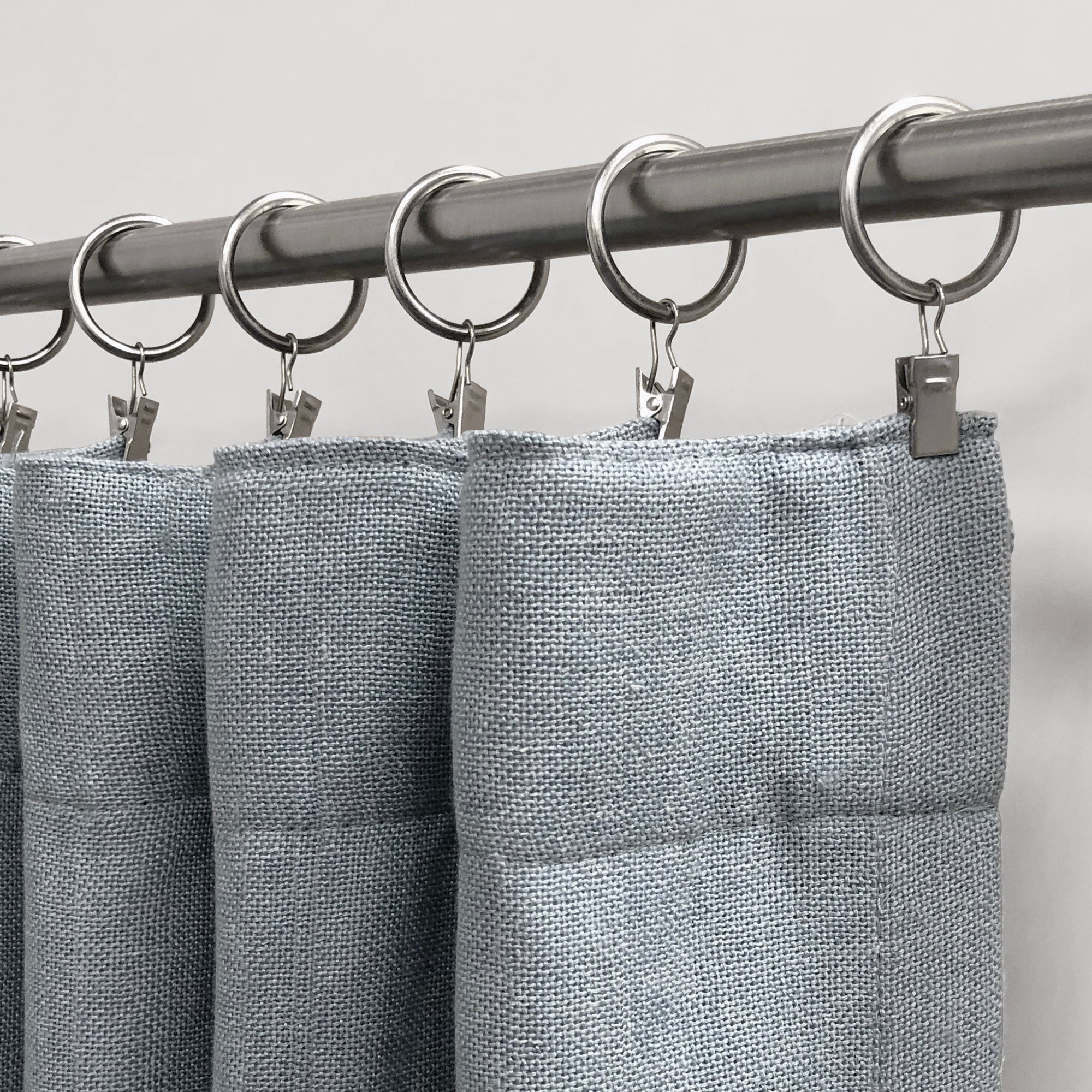 Lumi Home Furnishings 1-1/2 in. Clip Rings For 1 in. Curtain Rods